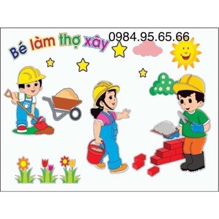 tranh góc xốp mầm non
