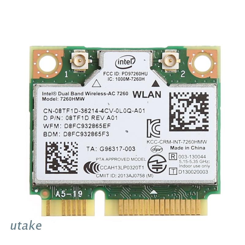 Card Mini Pci-E Bluetooth 4.0 Không Dây chuyên dùng Cho Intel 7260 Ac