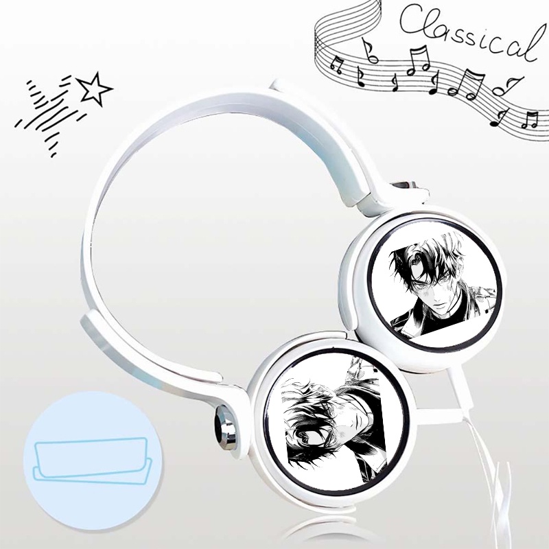Tai nghe in hình Omniscient Reader TOÀN TRÍ ĐỘC GIẢ chibi dạng chụp cắm dây có mic tặng ảnh nhỏ gọn tiện lợi thời trang
