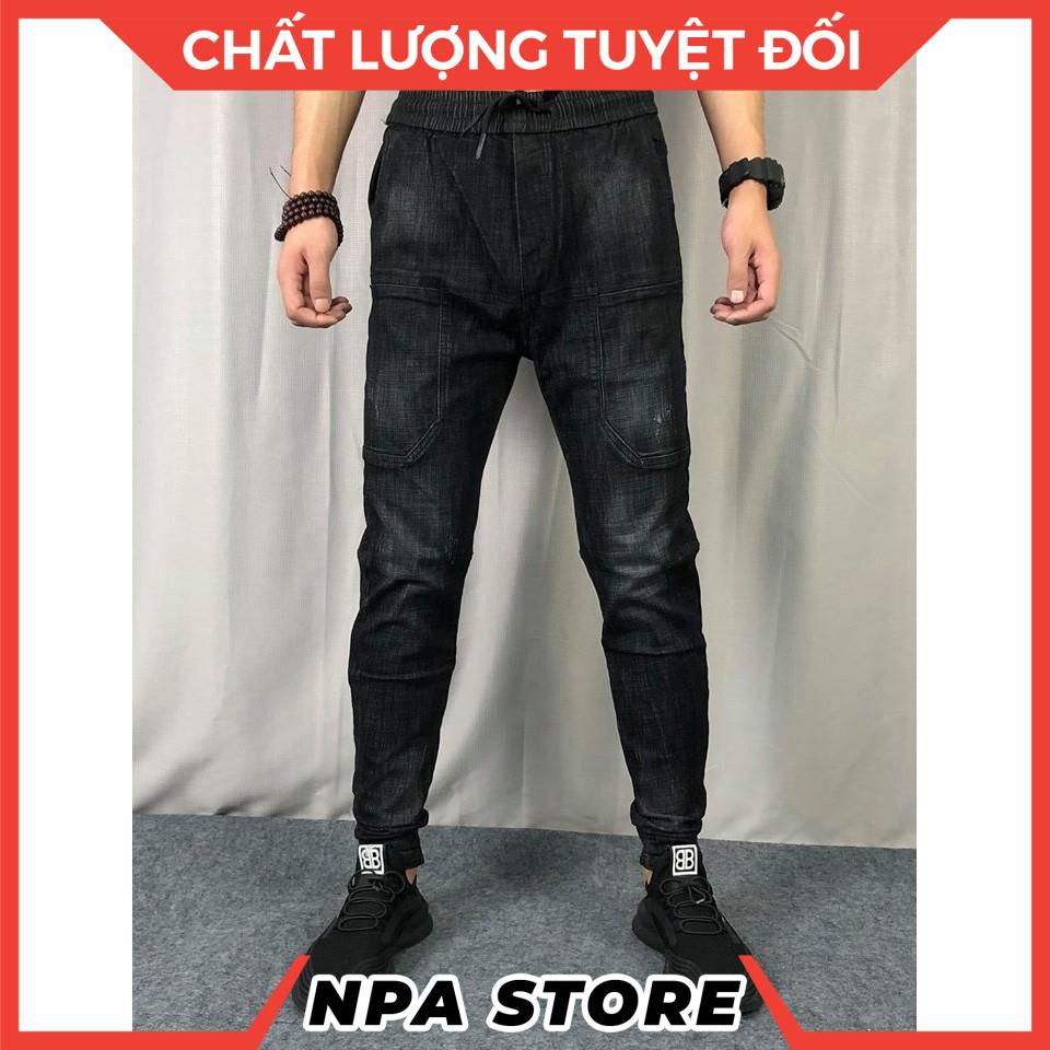 Quần jean nam cạp thun co giãn mã D02 | BigBuy360 - bigbuy360.vn
