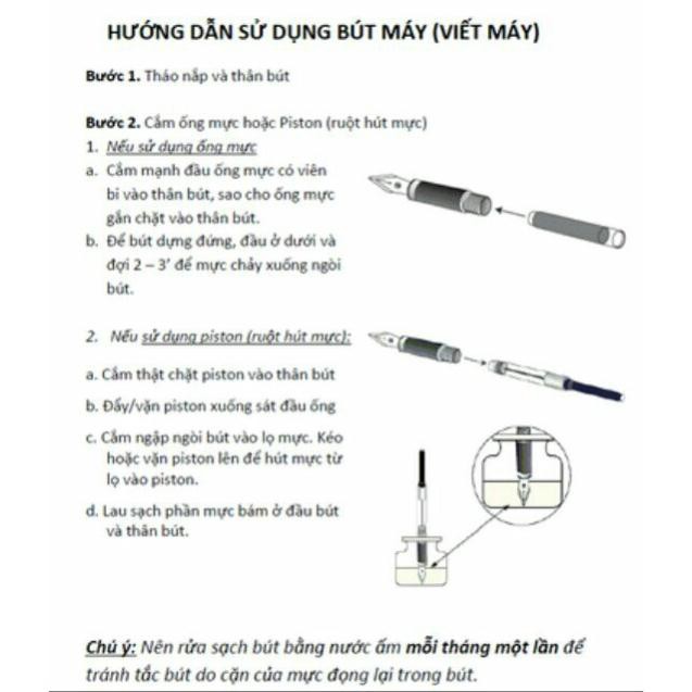 Bút Máy Preppy Nhật Bản, Ngòi F03 Đen - Bút Mực Học Sinh Ngòi Siêu Bền