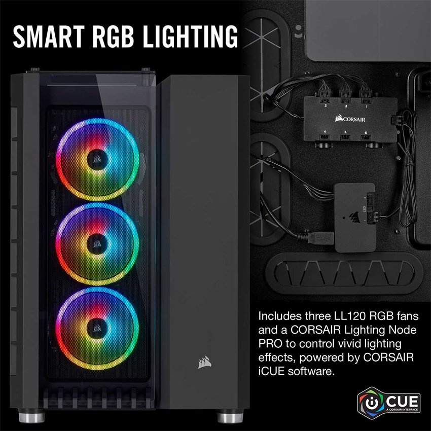 [Mã SKAMCLU9 giảm 10% đơn 100K] Vỏ Case Corsair 680X RGB TG