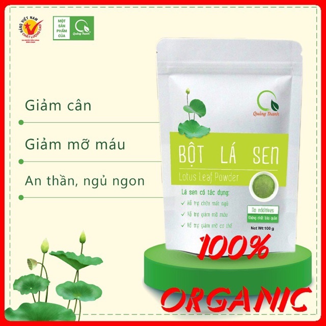 BỘT LÁ SEN SẤY LẠNH QUẢNG THANH - 100G