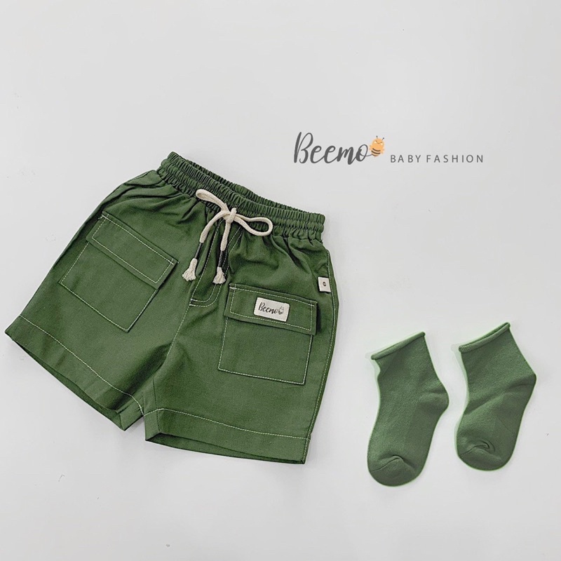 Quần short Linen xuất hàn bé trai-MS58