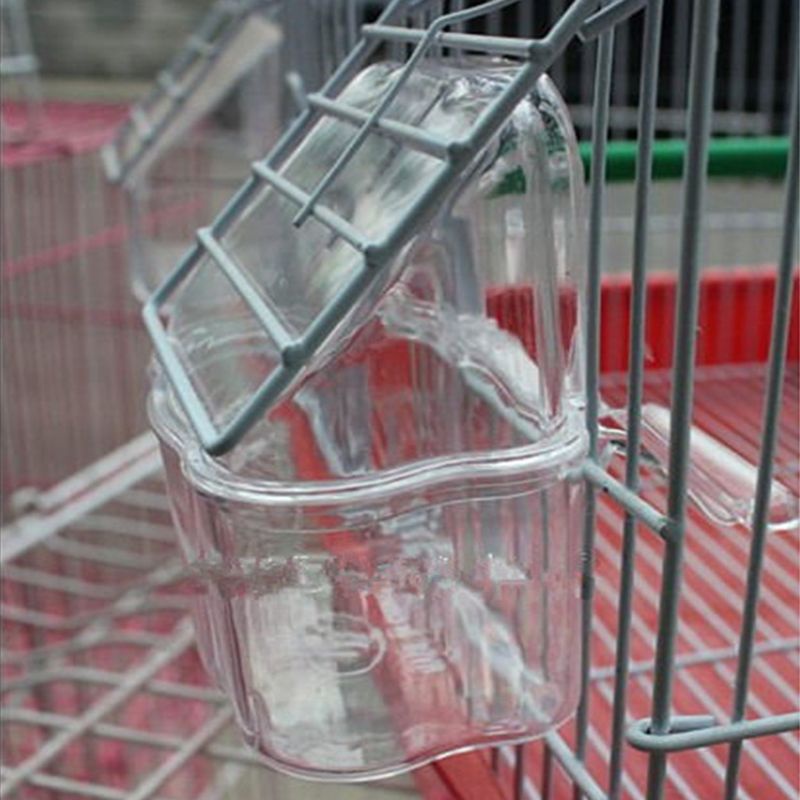 Hộp Đựng Thức Ăn Bằng Nhựa Chống Văng Nước Cho Chim