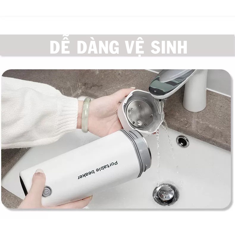 Bình đun nước du lịch siêu tốc dung tích 450ml