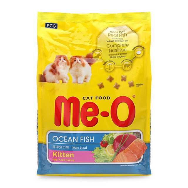 Thức ăn hạt cho mèo con Me-O Kitten vị cá biển 1,1kg