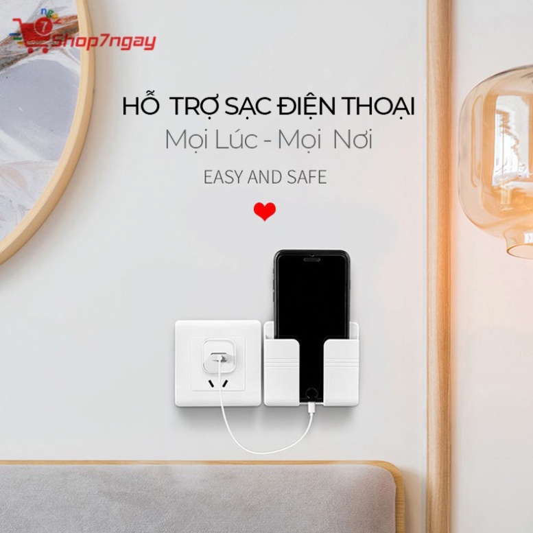 Giá Đỡ Điện Thoại Dán Tường - Kệ Để Remote, Đồ Dùng - KIỂU MỚI GIÁ CỰC RẺ