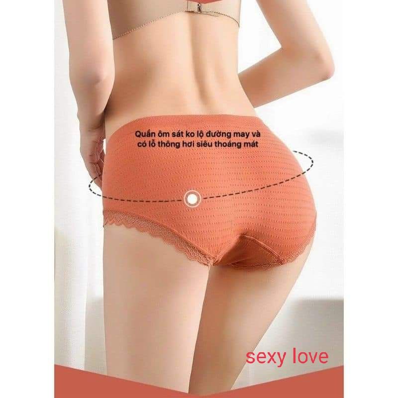  Sét 5 chiếc quần lót thông hơi co giãn 4 chiều kháng khuẩn QL300 sexy love | BigBuy360 - bigbuy360.vn