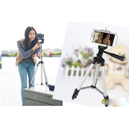 Giá đỡ 3 chân máy chụp ảnh Tripod TF-3110 + Miếng kẹp điện thoại | WebRaoVat - webraovat.net.vn