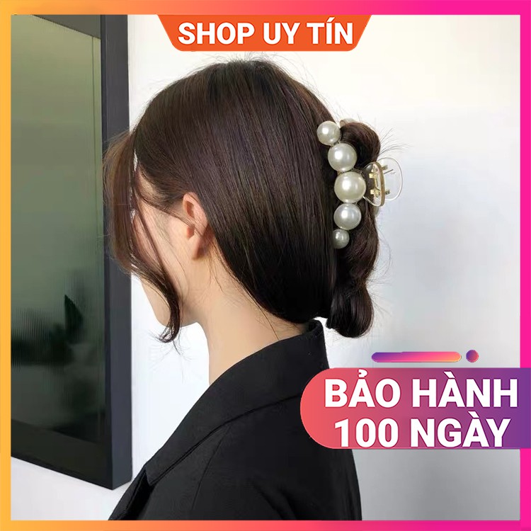 [NowShip - Giao Ngay] Kẹp Tóc Càng Cua Đính Đá - Cặp Búi Tóc Ngọc Trai Nhân Tạo Nữ Đẹp
