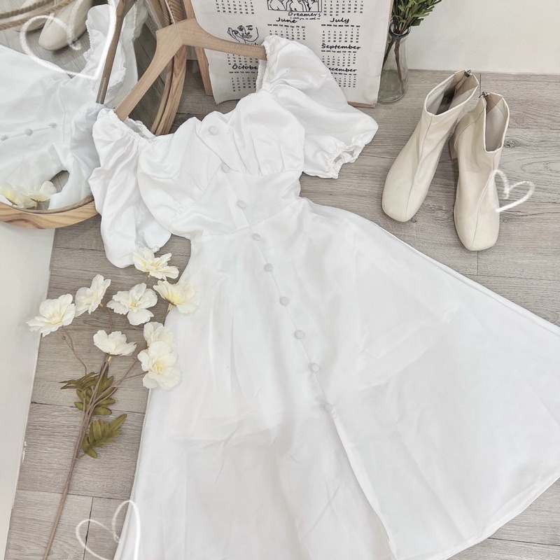 ĐẦM MIDI NÚT BỌC