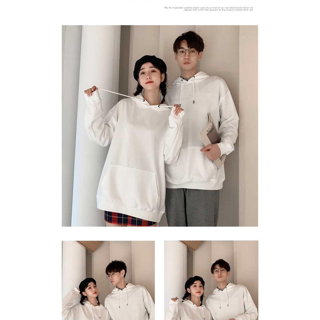 Áo Hoodie Nỉ Bông TRƠN Nam Nữ Unisex | BigBuy360 - bigbuy360.vn