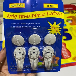 Bộ 3 móc treo đóng tường chắc chắn