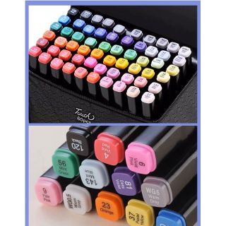 Bút Marker Touch lecai liit Túi Vải 30/40/60/80 Màu Chuyên Nghiệp