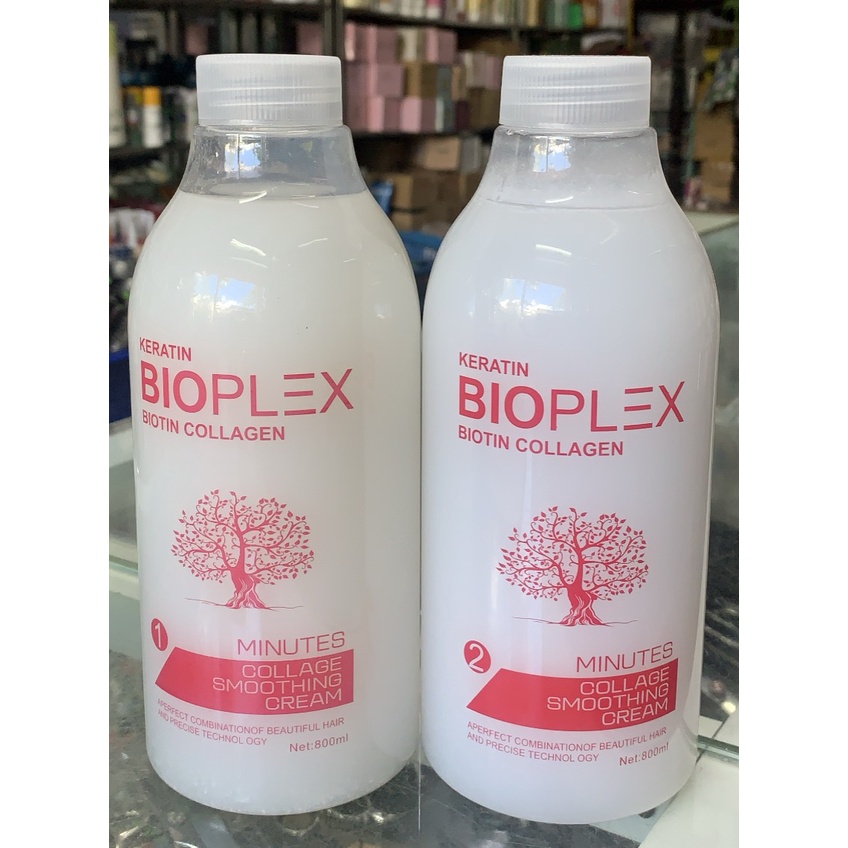 Thuốc Uốn Lạnh Bioplex Collagen Smoothing 800ml x2