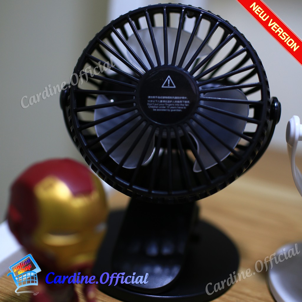 Quạt mini tích điện kẹp bàn có đế thăng bằng 360 độ siêu mát Cardine Store Pin Khủng 1200mAh | BigBuy360 - bigbuy360.vn
