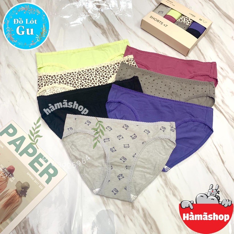 [ HÀNG SẴN - CHÍNH HÃNG GU ] Quần lót GU ( set 7 quần ) Đủ mẫu - đủ size | BigBuy360 - bigbuy360.vn