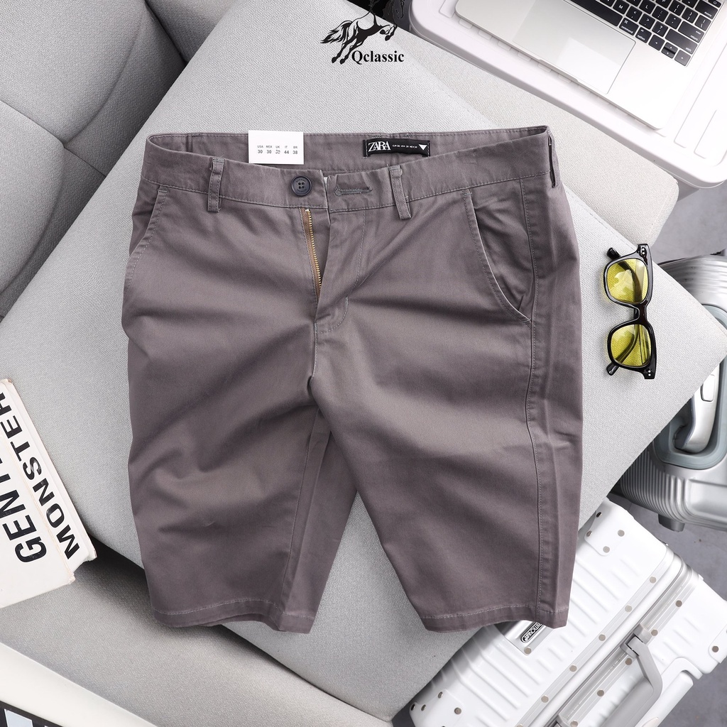 Quần short nam kaki Hàn Quốc co giãn màu mới trẻ trung năng động