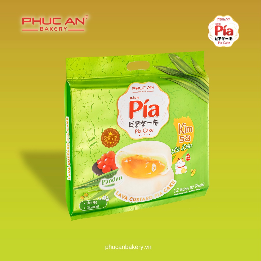 Bánh Pía Kim Sa Phúc An - Vị Lá Dứa
