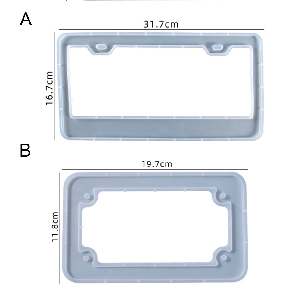 Khuôn làm khung đỡ biển số DIY bằng chất liệu nhựa silicone Epoxy