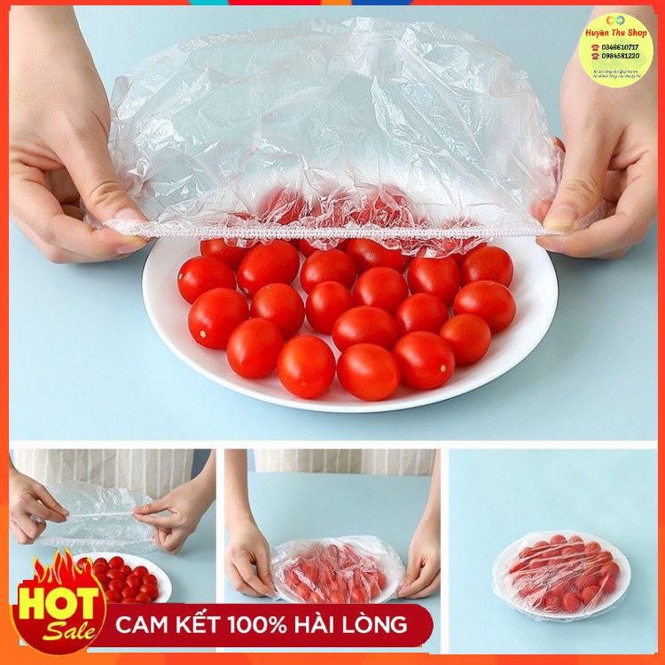 Túi 100c màng bọc thực phẩm co giãn siêu dai có chun hình gấu