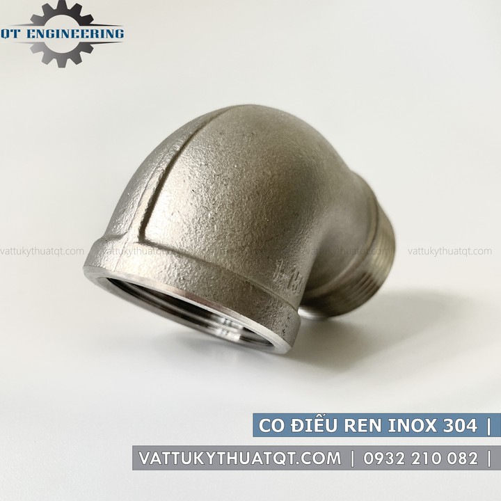Co Điếu Ren Inox 304 | DN8,DN10,DN15,DN20
