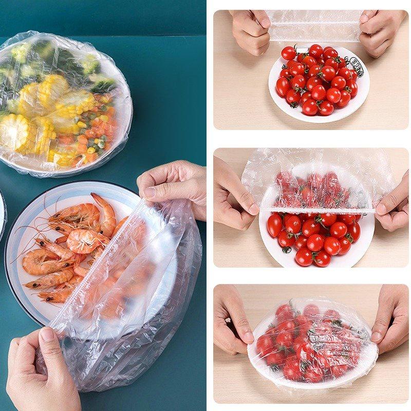 (100 Túi) Màng bọc thực phẩm tự phân hủy dùng 1 lần dạng Túi thít hình Gấu KM 20110