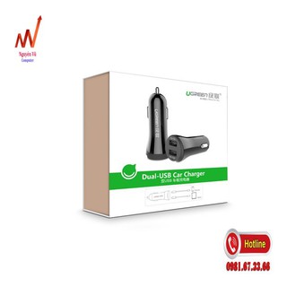 Sạc Trên Ô tô 2 Cổng USB Ugreen 20392