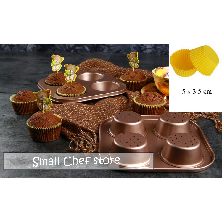 Lốc 500-1000 cup giấy lót socola,cupcake nhiều size (trắng và nâu)