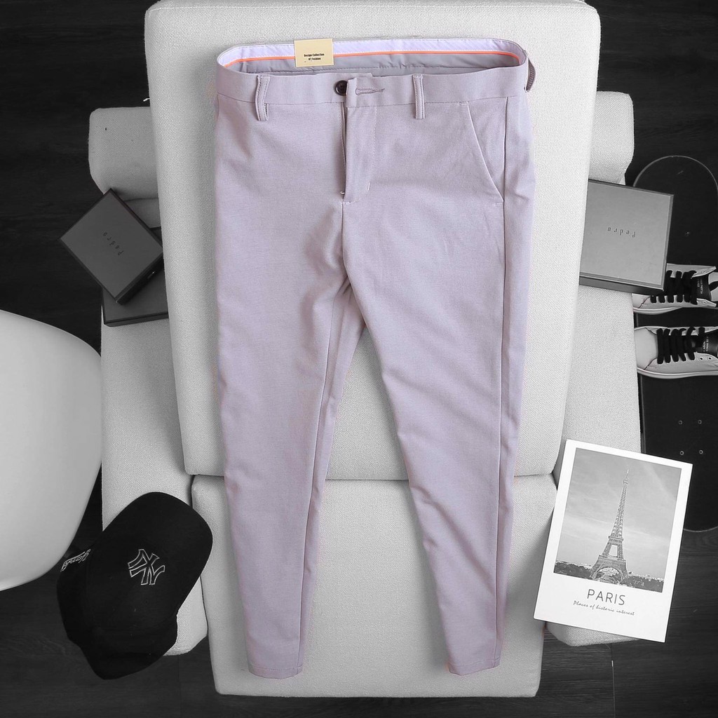 [SIÊU ĐẸP] Quần âu nam trơn dáng ôm vải chống nhăn chống xù | BigBuy360 - bigbuy360.vn