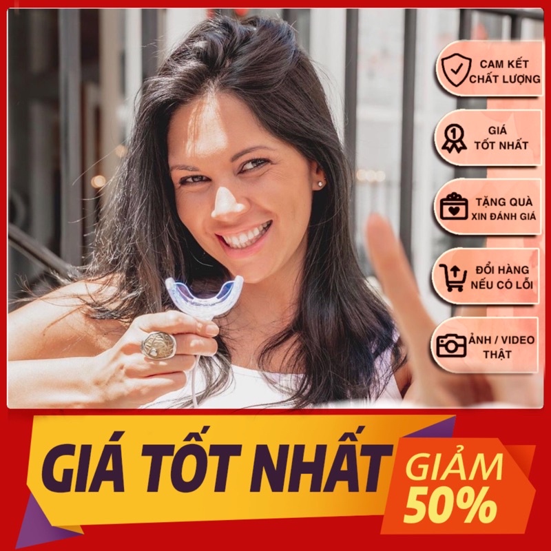 Máy tẩy trắng răng Nhật Bản, tẩy răng hiệu quả, tẩy trắng răng an toàn, không ê buốt răng