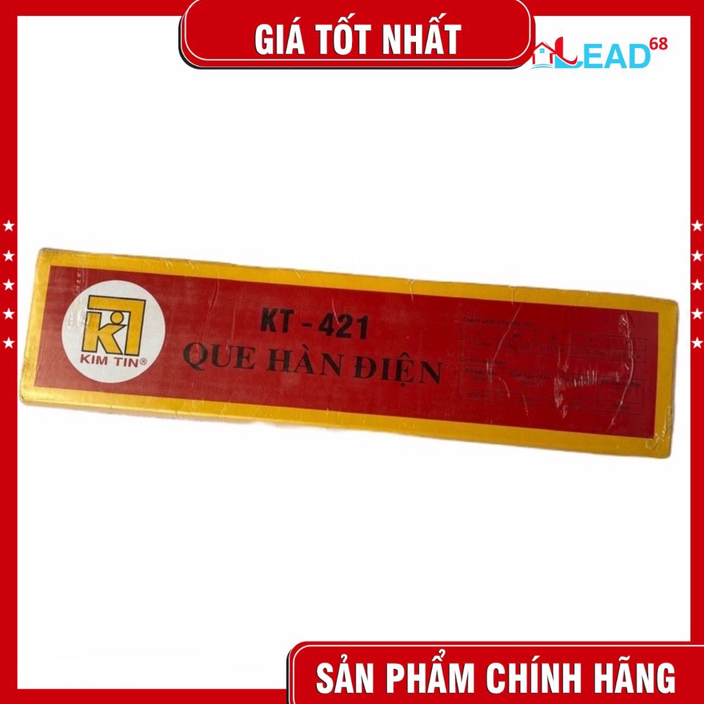 Que hàn kim tín 2.5- 3.2mm que hàn sắt ( loại tốt) Giá 1 hộp