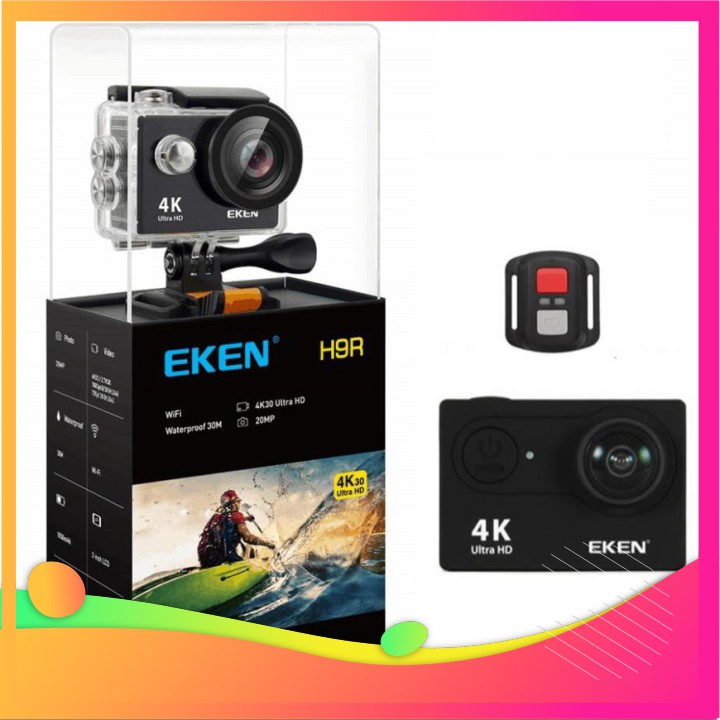 ⚡ Camera hành trình Eken Ultra HD Wifi quay video 4K tặng đầy đủ bộ phụ kiện sports lắp đặt trên cả ô tô xe máy chính hã