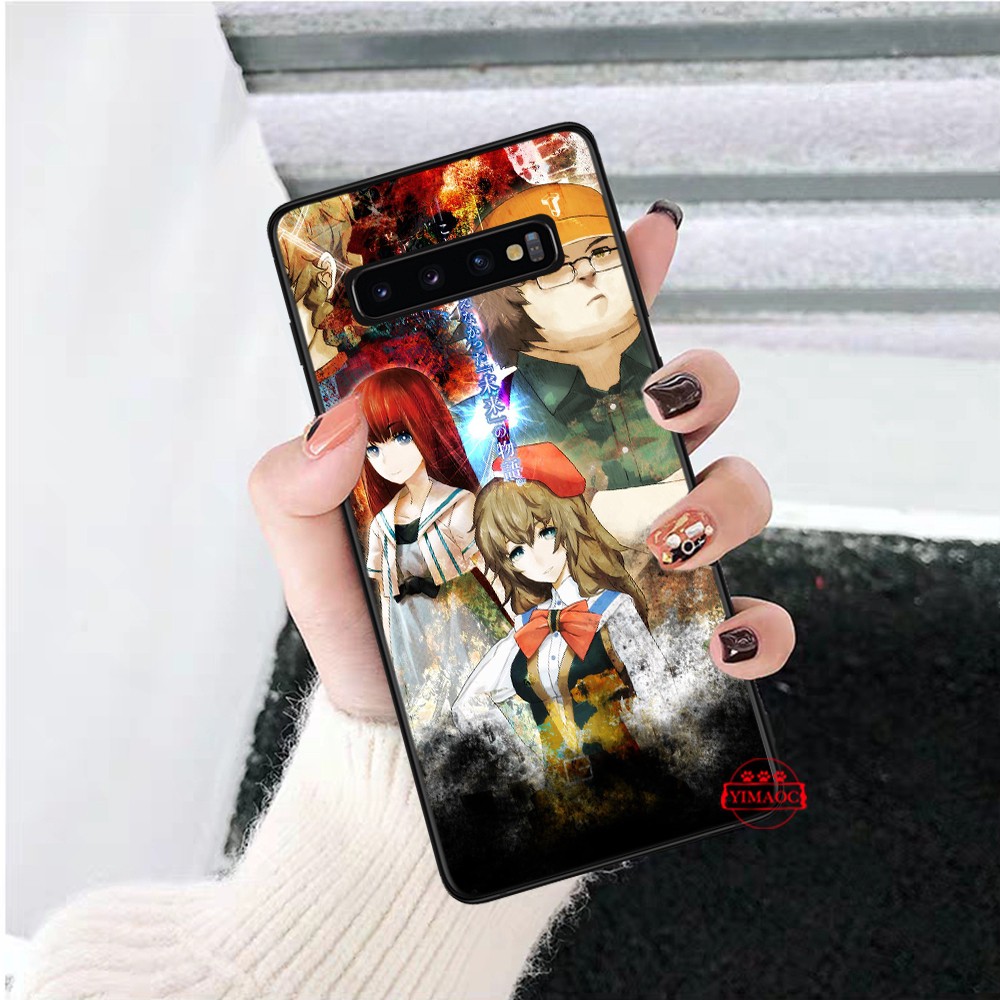 Ốp điện thoại mềm in hình anime Steins Gate 284C cho Samsung S10E S10 S20 Ultra Note 8 9 10 Plus Lite