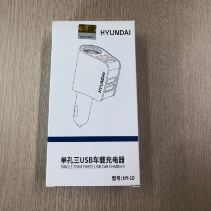 Tẩu sạc trên ô tô thương hiệu cao cấp Hyundai HY-10 - Hàng Nhập Khẩu Chính Hãng {CHÍNH HÃNG 100%}