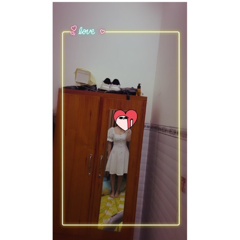 [ xả kho ] MiD Đầm nữ thời trang cúc dài V1215 Mie Design kèm ảnh thật