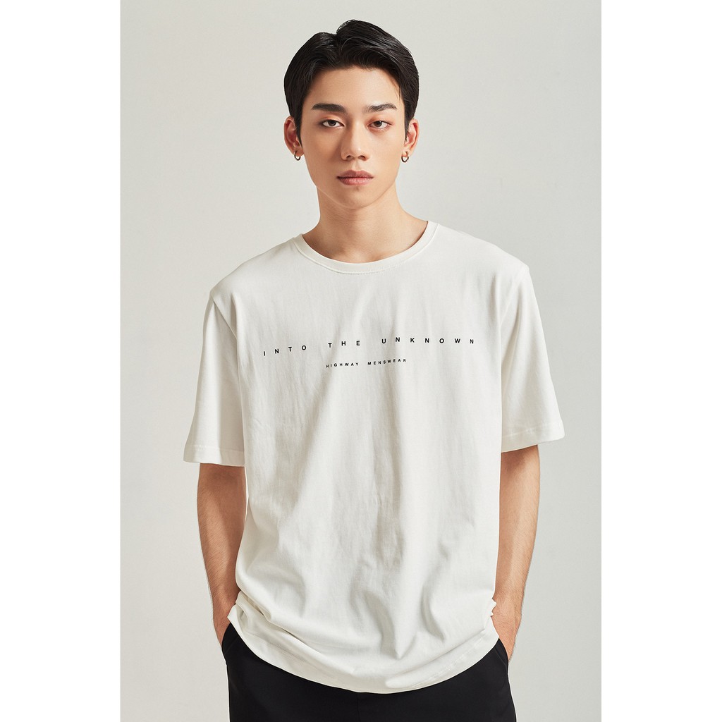 Áo Thun Ngắn Tay Nam HIGHWAY MENSWEAR Into The Unknown Trắng