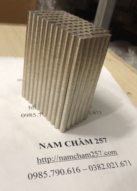 [Xả Kho] Nam châm viên 7x1mm, loại nam châm trắng đất hiếm mỏng lực hút mạnh.