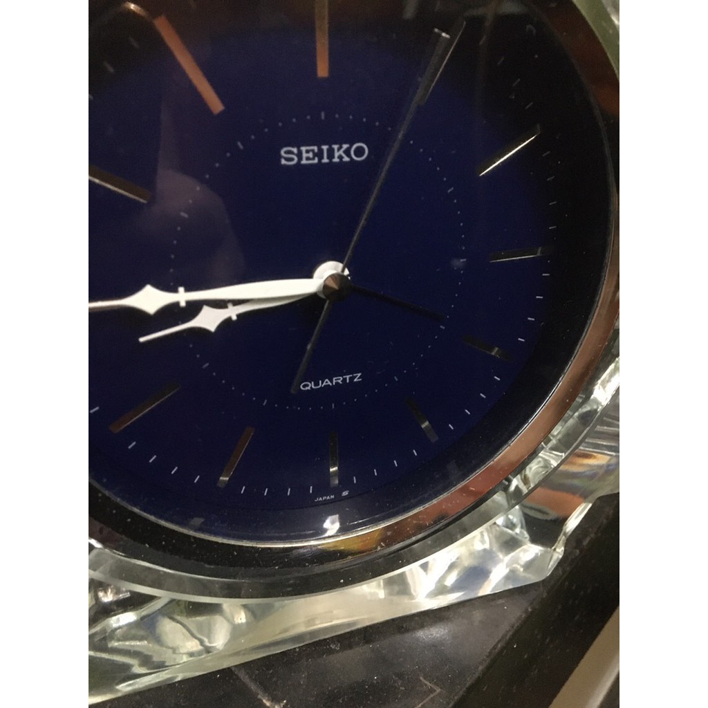 Đồng hồ Pha lê để bàn Nhật hãng SENKO máy chạy pin
