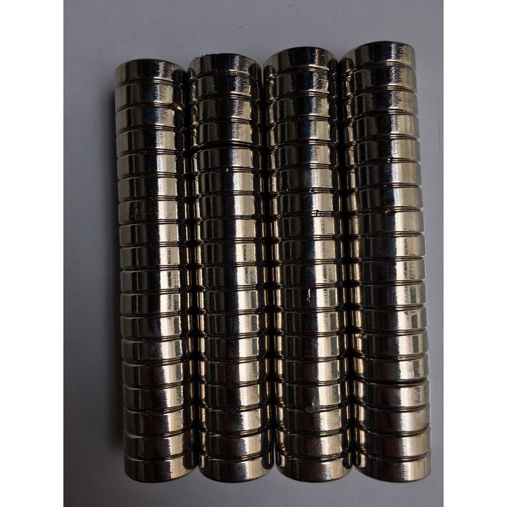 Bộ 10 Viên Nam Châm Trắng 20x5 Dùng Trong Động Cơ Đơn Giản