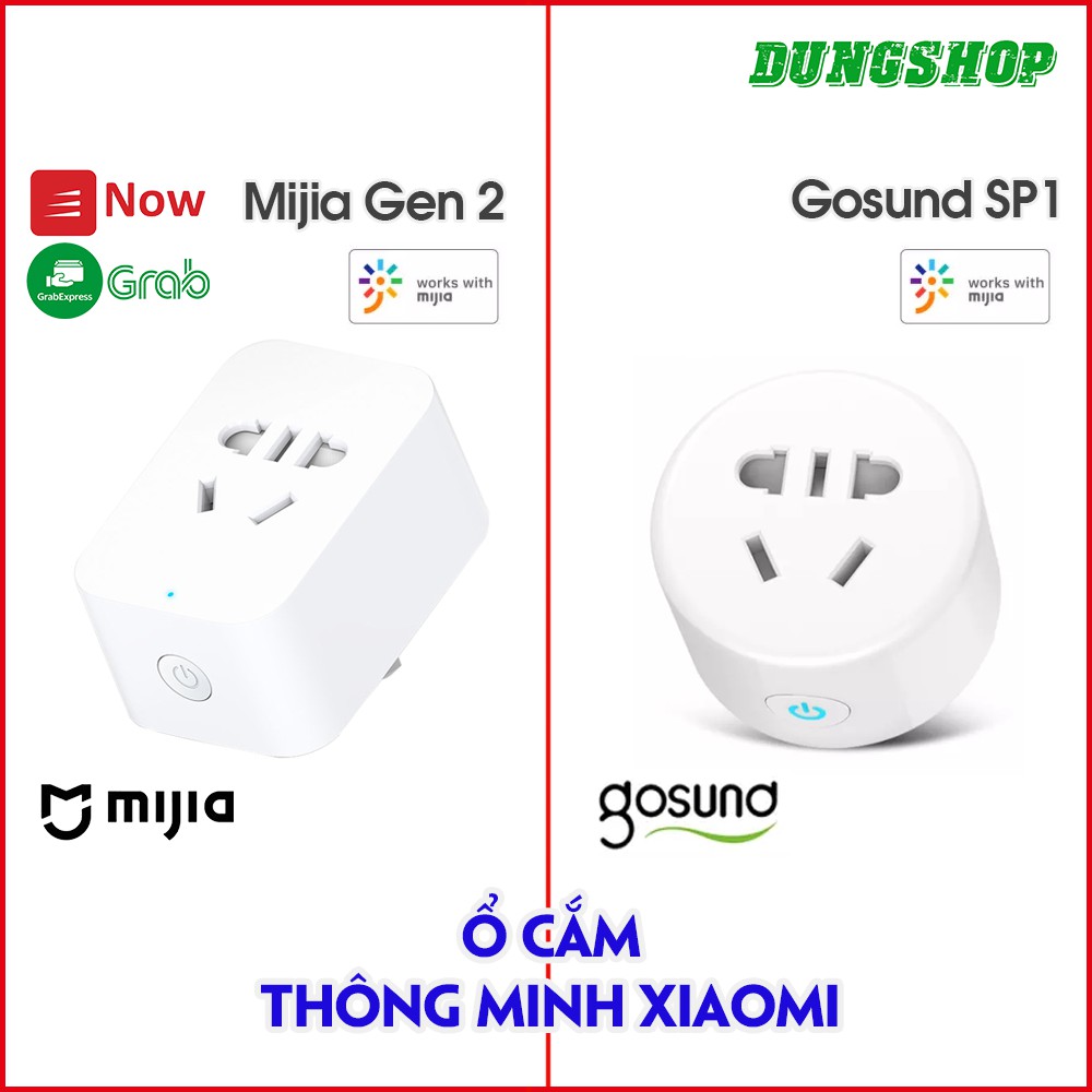 Ổ cắm thông minh Xiaomi ZigBee (Dùng chung bộ Homekit) / Xiaomi Mijia Gen 2 ZNCZ07CM / Gosund CP1