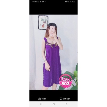 Đầm ngủ - Đầm mặc nhà thun lạnh nữ