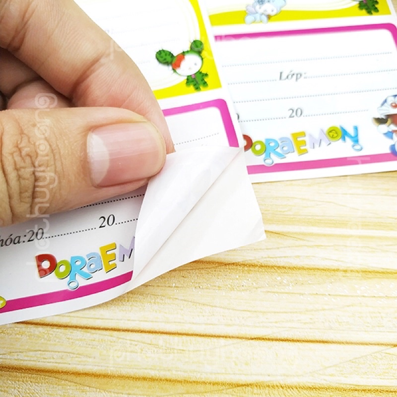 Tập nhãn vở decal siêu dễ thương