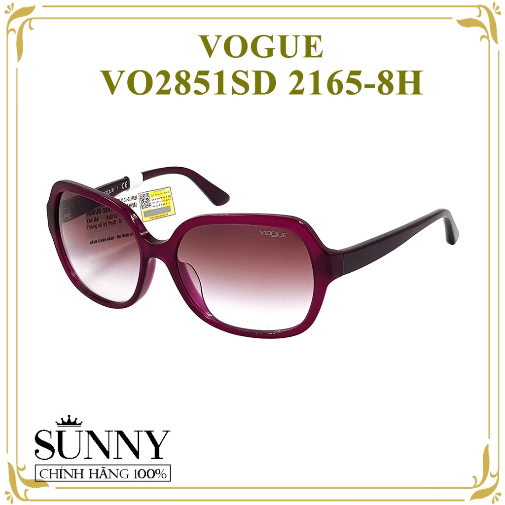 VO2851SD 2165-8H - Kính mát Vogue chính hãng Italia, bảo hành toàn quốc