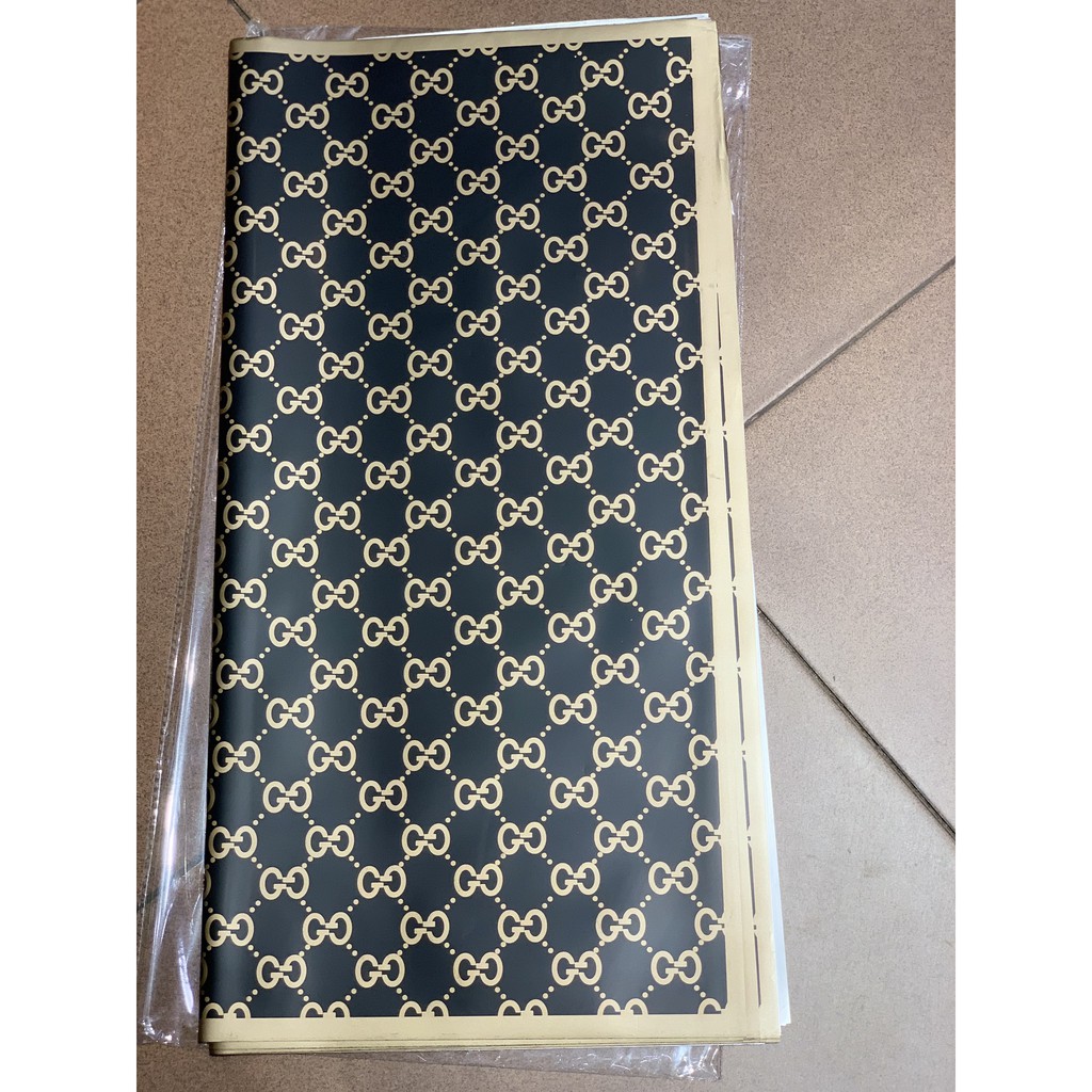 Tập 20 tờ giấy mika trơn Louis Vuitton , Gucci , Channel , sang chảnh