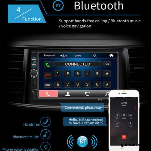Màn hình cảm ứng có bluetooth gắn xe hơi 7 inch Double 7018B 2 DIN FM Radio Mp5 player
