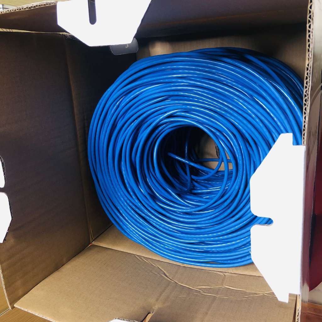 Dây mạng CAT6 UTP chuyện dụng cho camera và các thiết bị mạng, cáp mạng cuộn 305m