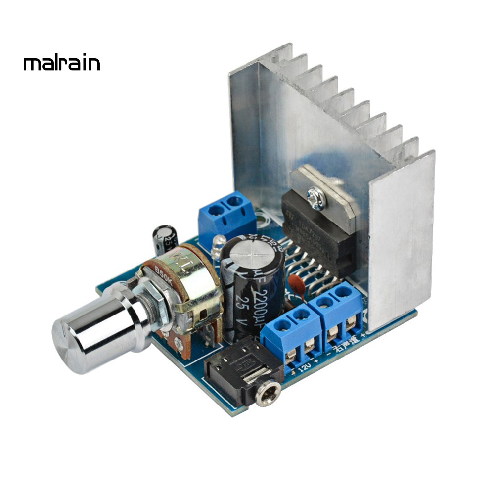 Bảng mạch âm ly khuếch tán hai kênh 12V tiện dụng