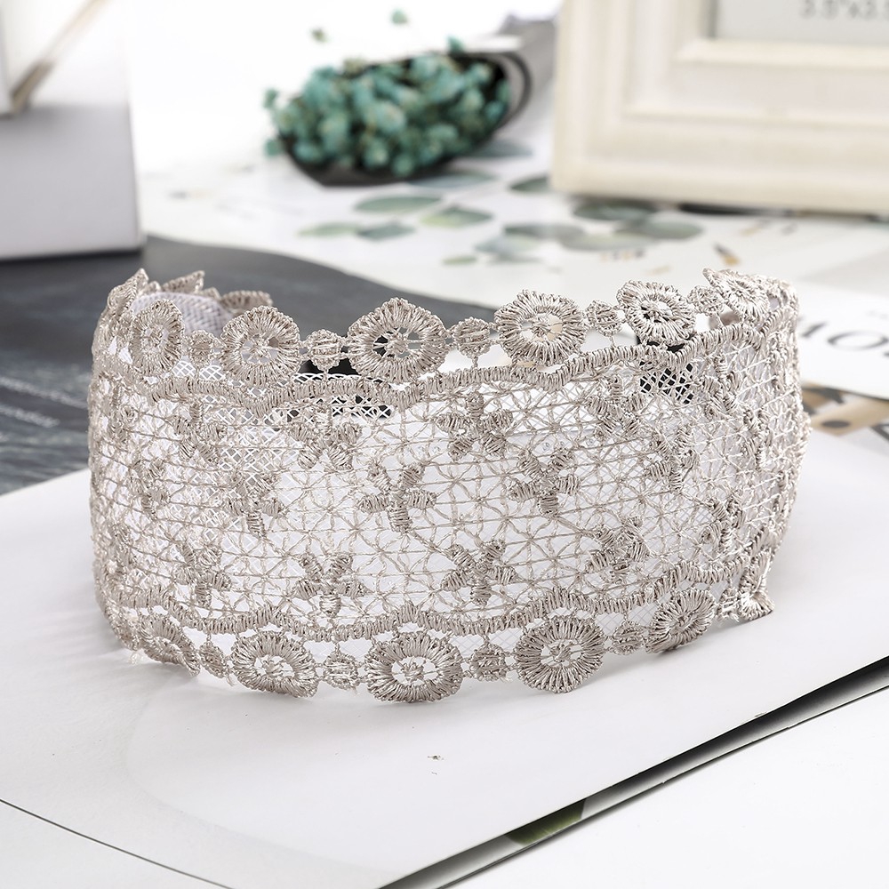 Băng đô cài tóc viền ren phong cách Hàn Quốc thời trang cho nữ